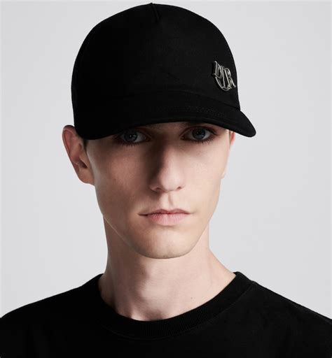 casquette dior noir|Casquette Dior Arty avec voilette Coton noir .